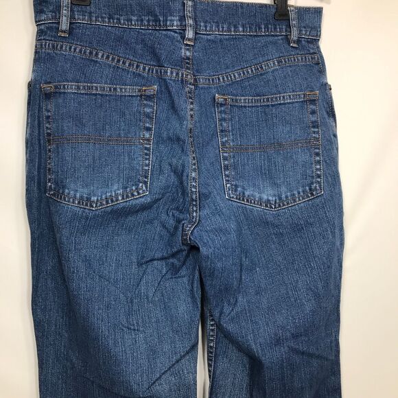 LL Bean Jeans Womens 12P Blue Denim Classic Fit Straight - Picture 3 of 6